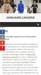 Mobile Screenshot of annuairelingerie.biz